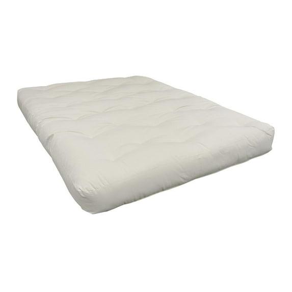 Gold Bond 8" Double Foam & Cotton #611 Natural Futon Mattress-Size:Full