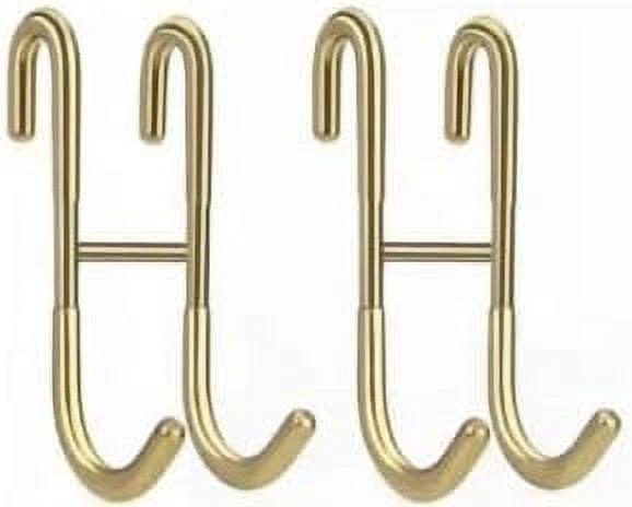 Gold Shower Door Hooks (2-Pack), Bathroom Hooks for Towel, Shower Door, Hanging Hooks, KZ-S-SHG-4 Gold