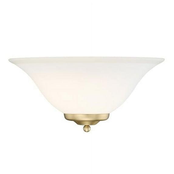 Golden Lighting Multi-Family 1-Light Wall Sconce in Brushed Champagne Bronze with Opal Glass