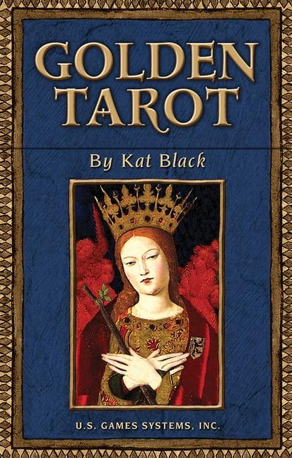 Golden Tarot Deck with Illustrated Guidebook