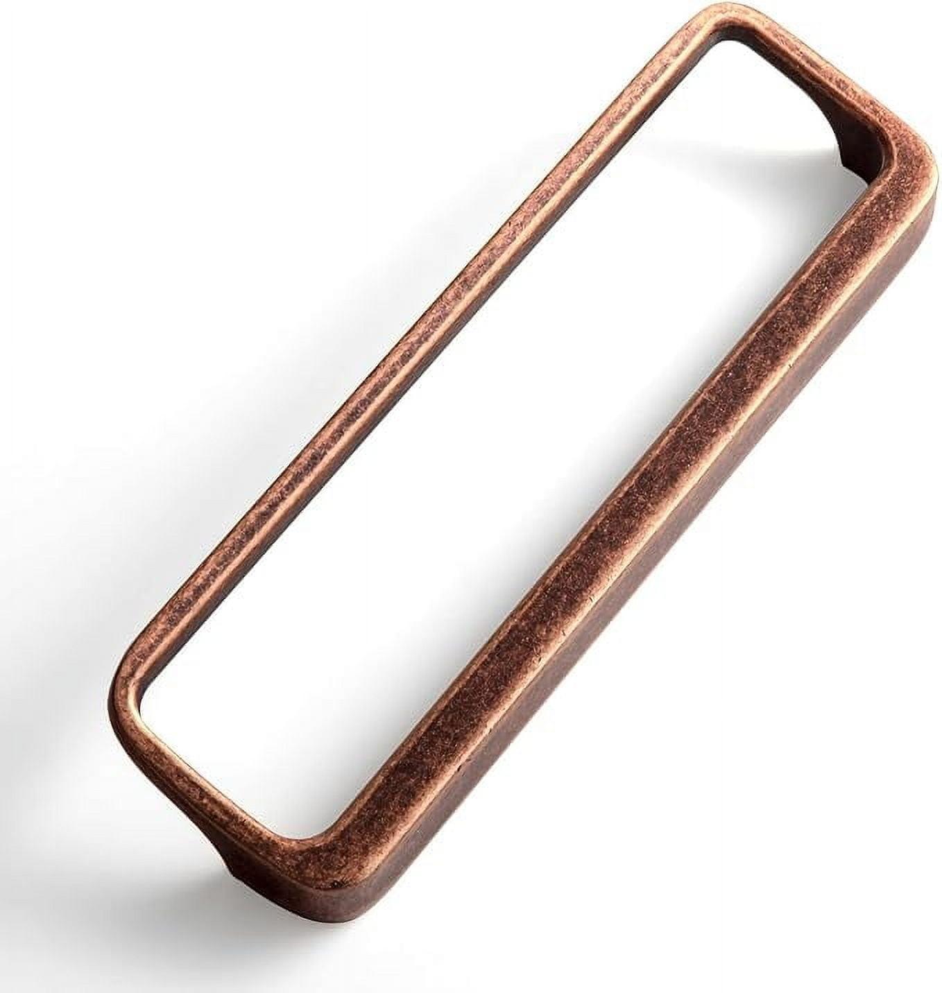 Goo-Ki Antique Brass Cabinet Pulls 5'' (128MM) Hole Centers Retro Zinc Alloy Drawer Pulls Handles for Drawer,Wardrobe,Cupboard，6 Pack