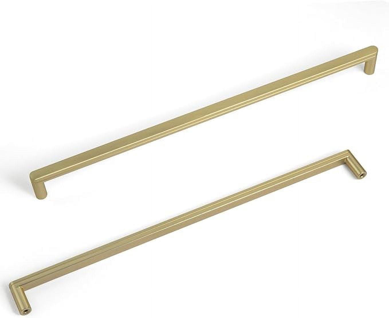 Brushed Brass 12-5/8" Modern Cabinet Bar Pulls with Mounting Hardware