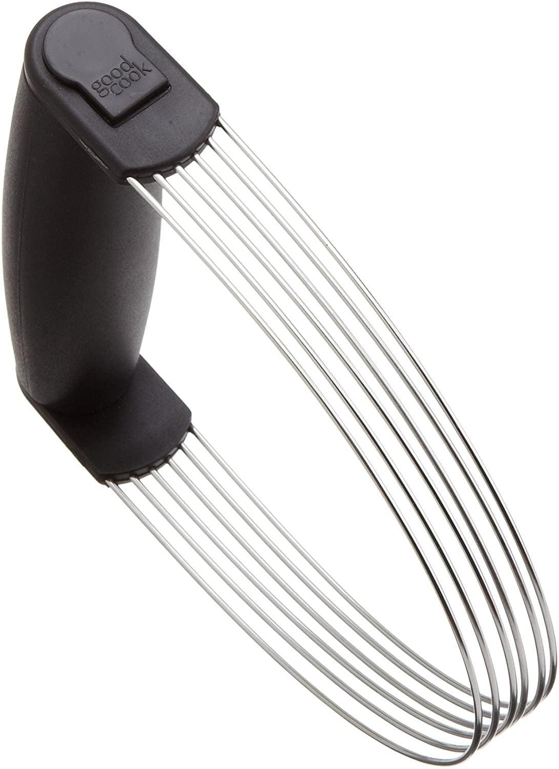GoodCook 6-Tine Stainless Steel Wire Dough and Butter Pastry Blender, Silver/Black