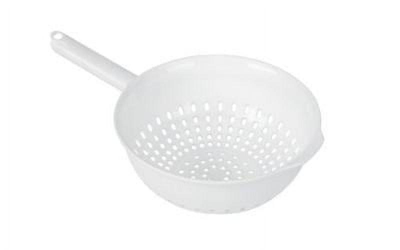 White BPA-Free Plastic Colander with Handle, 3-Quart