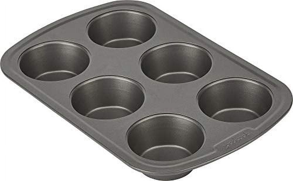 Jumbo Non-Stick 6-Cup Steel Muffin Pan