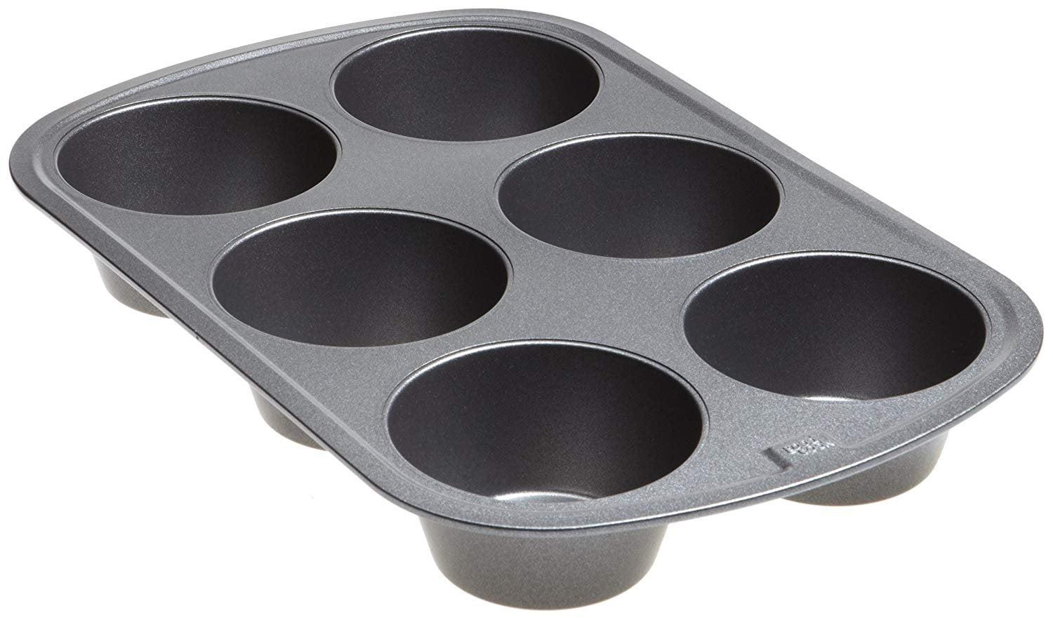 Jumbo Non-Stick 6-Cup Steel Muffin Pan