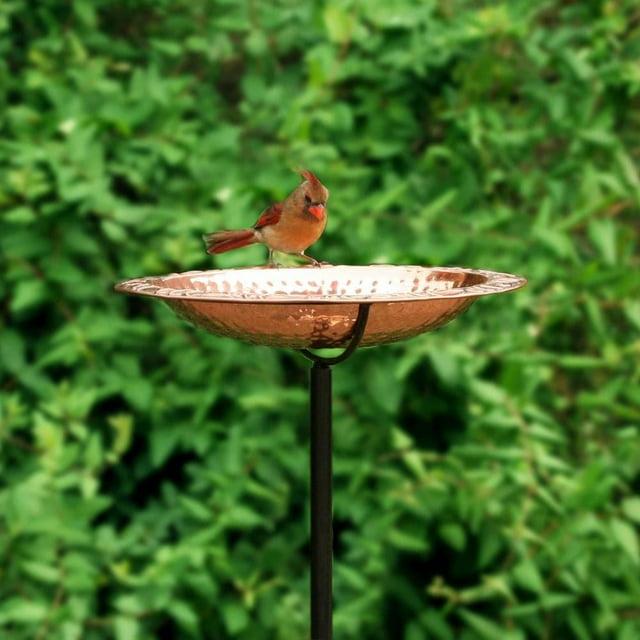 Fleur De Lis Living Heenan Copper Mosaic Birdbath