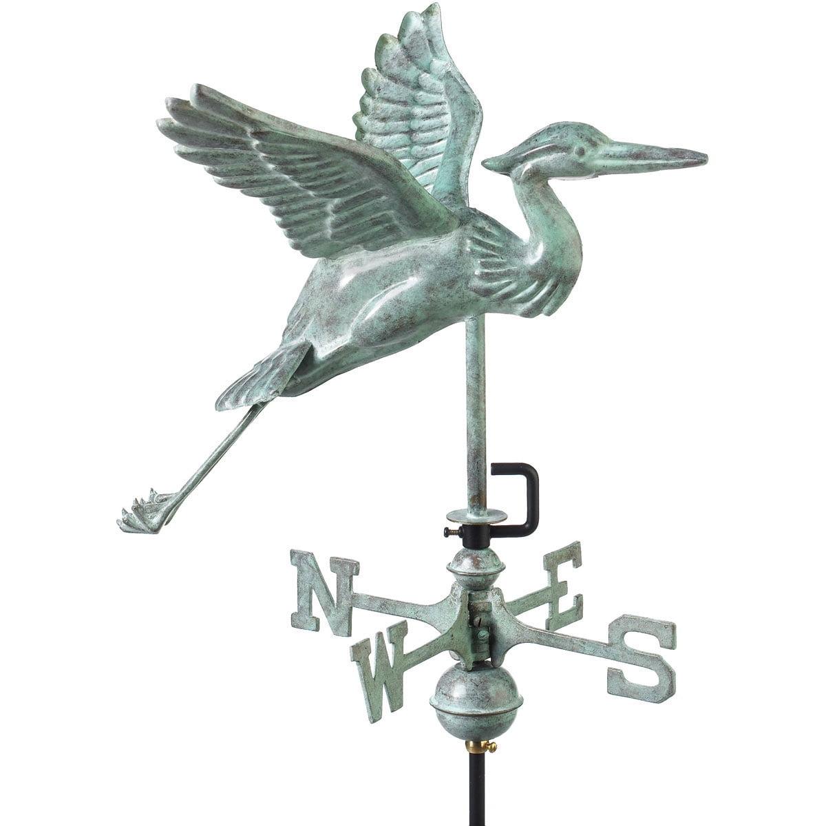 Good Directions Heron 26'' H Metal Animals Weathervane
