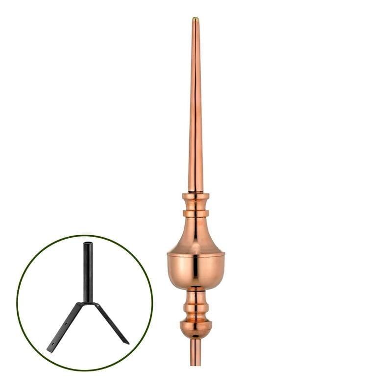 Good Directions Victoria Polished Copper Roof Finial 27 Inches Tall