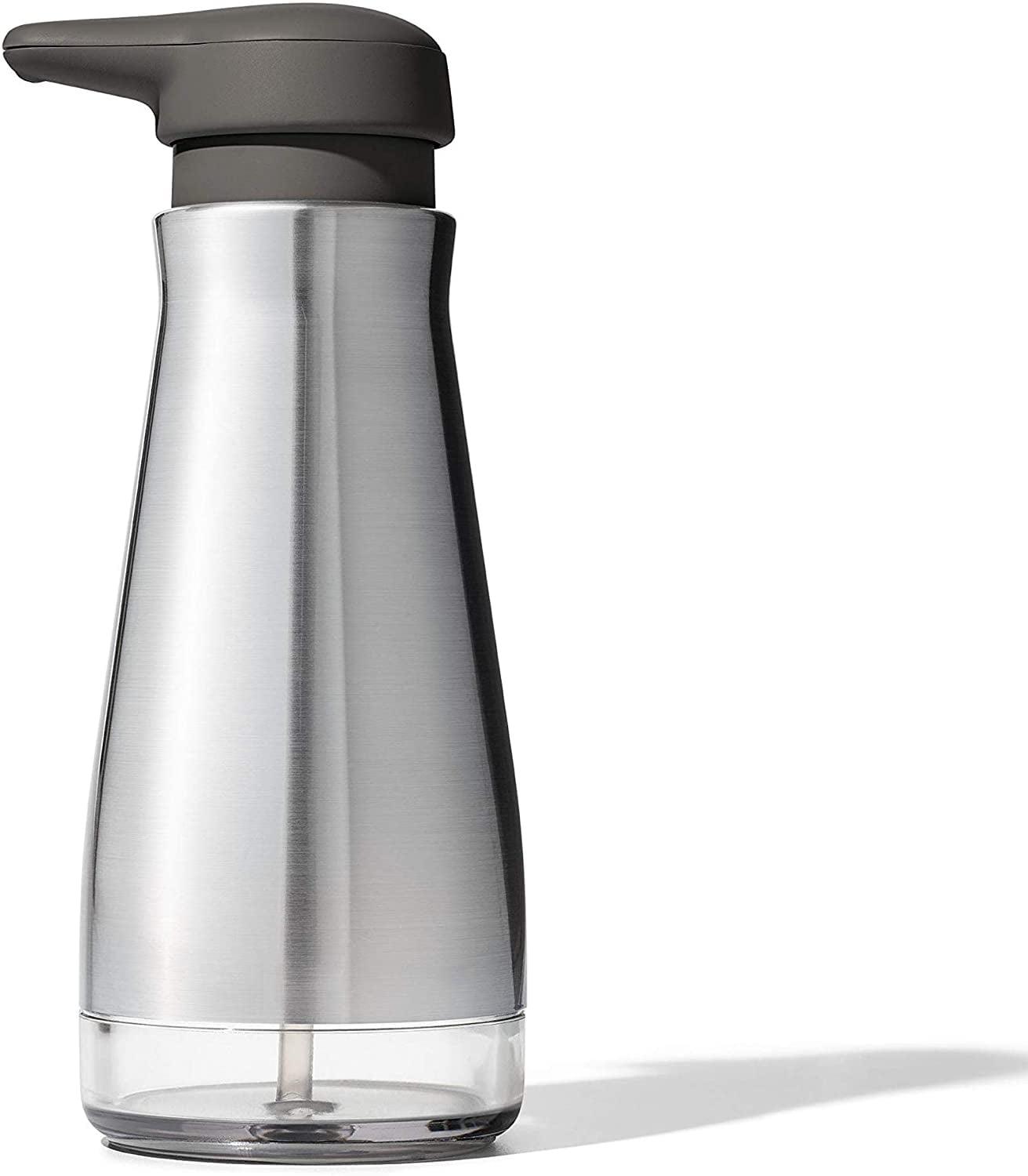 Stainless Steel Easy Press Soap Dispenser with Clear Window