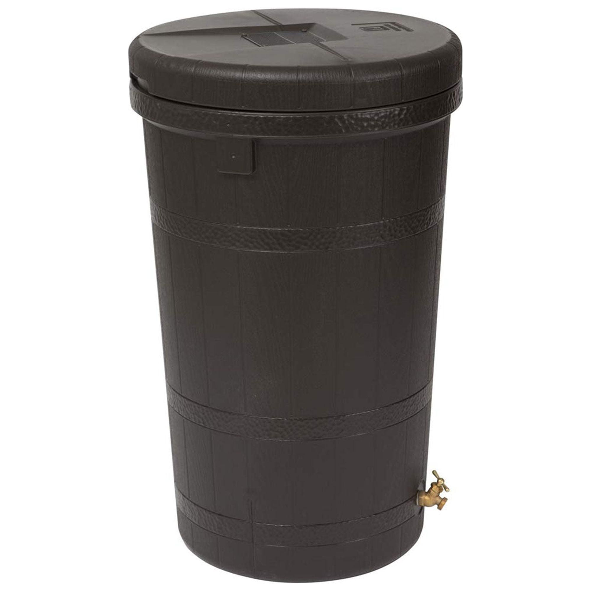 Good Ideas 50 Gallons Plastic Drainable Rain Barrel