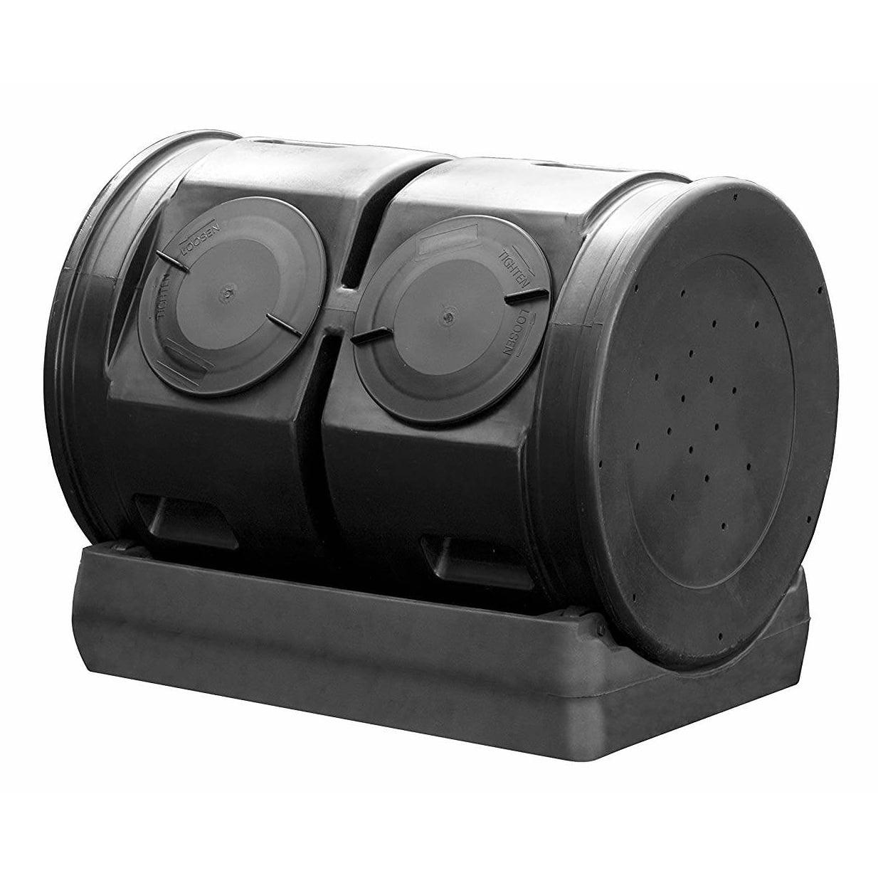 Good Ideas Compost Wizard 50 Gallons Plastic Outdoor Tumbler Composter with Latching Lid