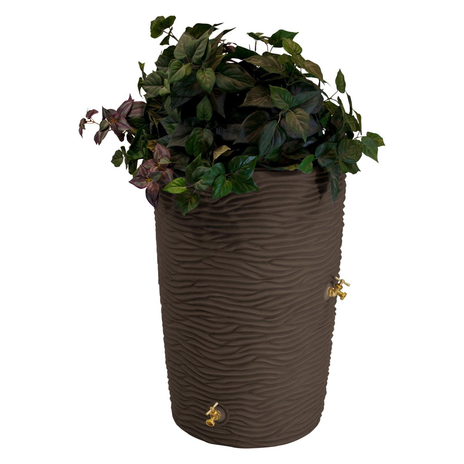 Good Ideas Good Ideas 50 Gallons Plastic Drainable Planter Rain Barrel