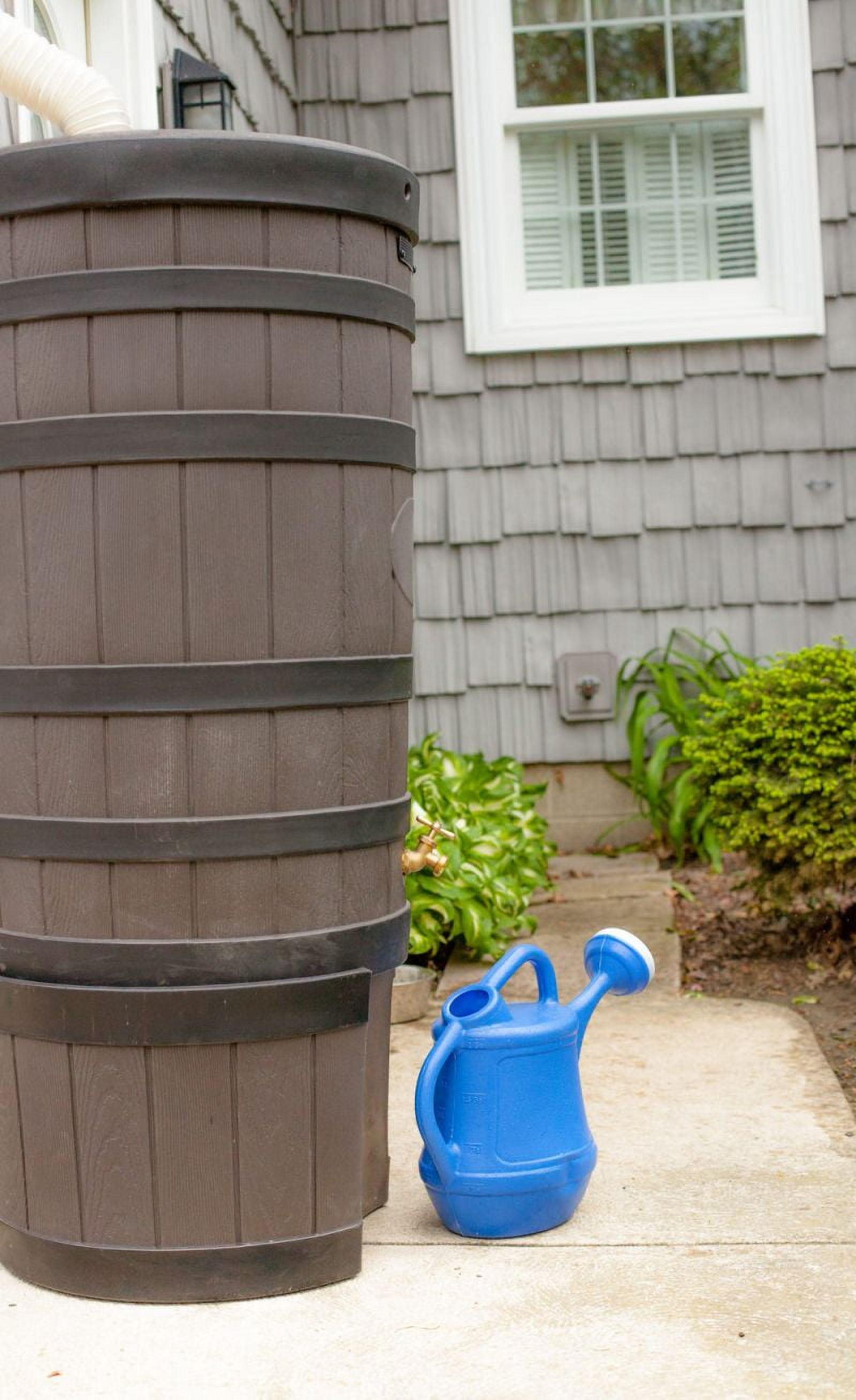 Good Ideas 50 Gallons Plastic Drainable Rain Barrel