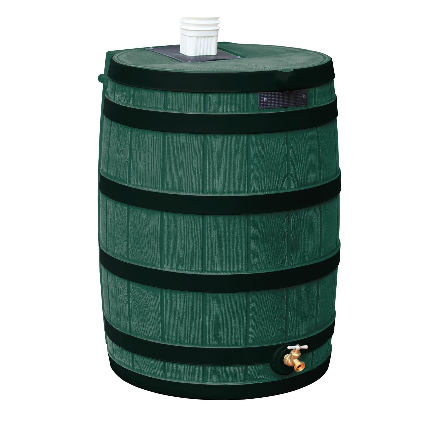 Good Ideas Good Ideas Rain Wizard Whiskey Style Rain Barrel with Overflow and Spigot