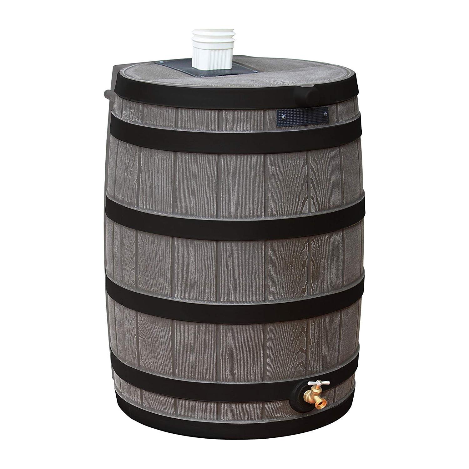 Good Ideas Good Ideas Rain Wizard Whiskey Style Rain Barrel with Overflow and Spigot