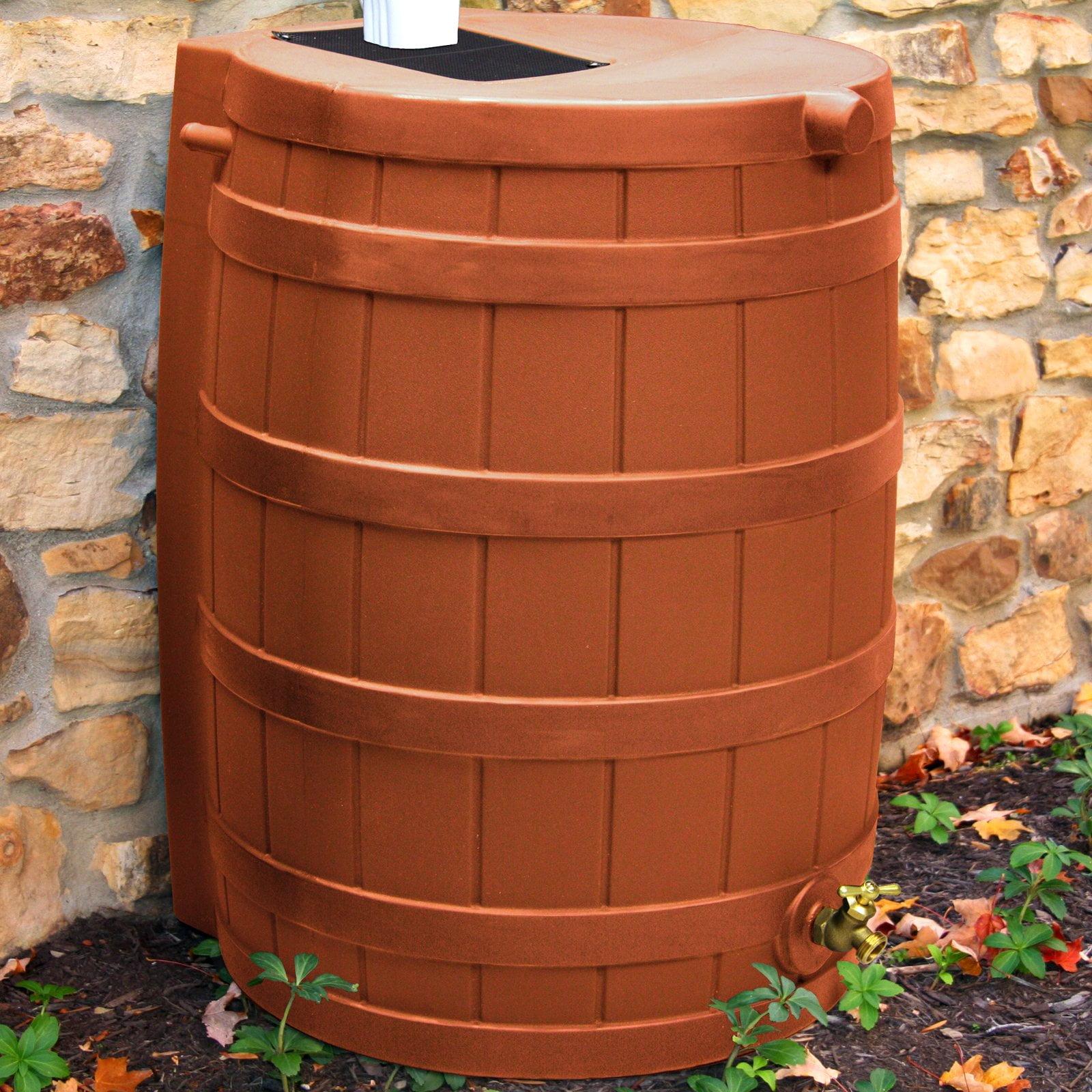 Good Ideas Good Ideas Rain Wizard Whiskey Style Rain Barrel with Overflow and Spigot