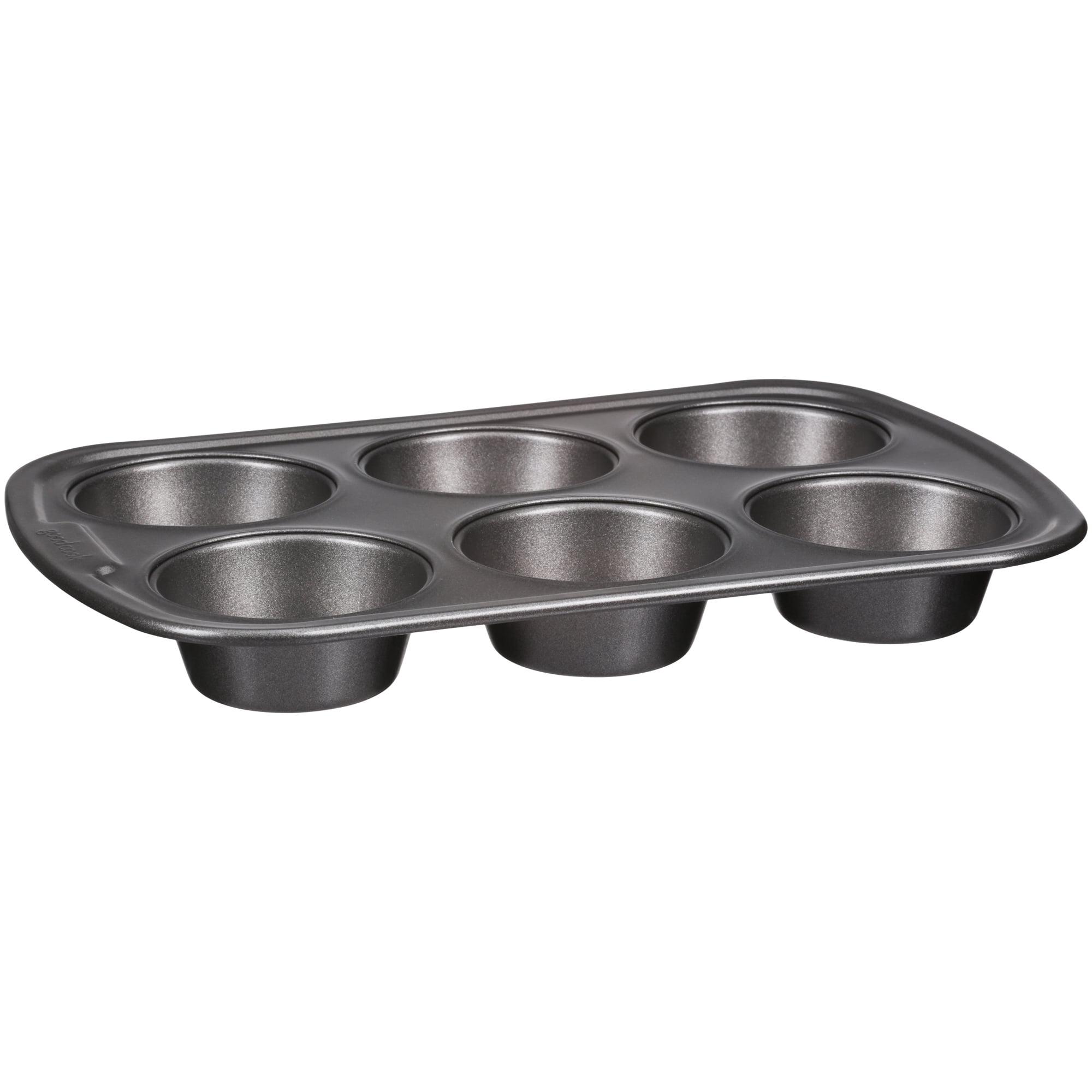 Jumbo Non-Stick 6-Cup Steel Muffin Pan