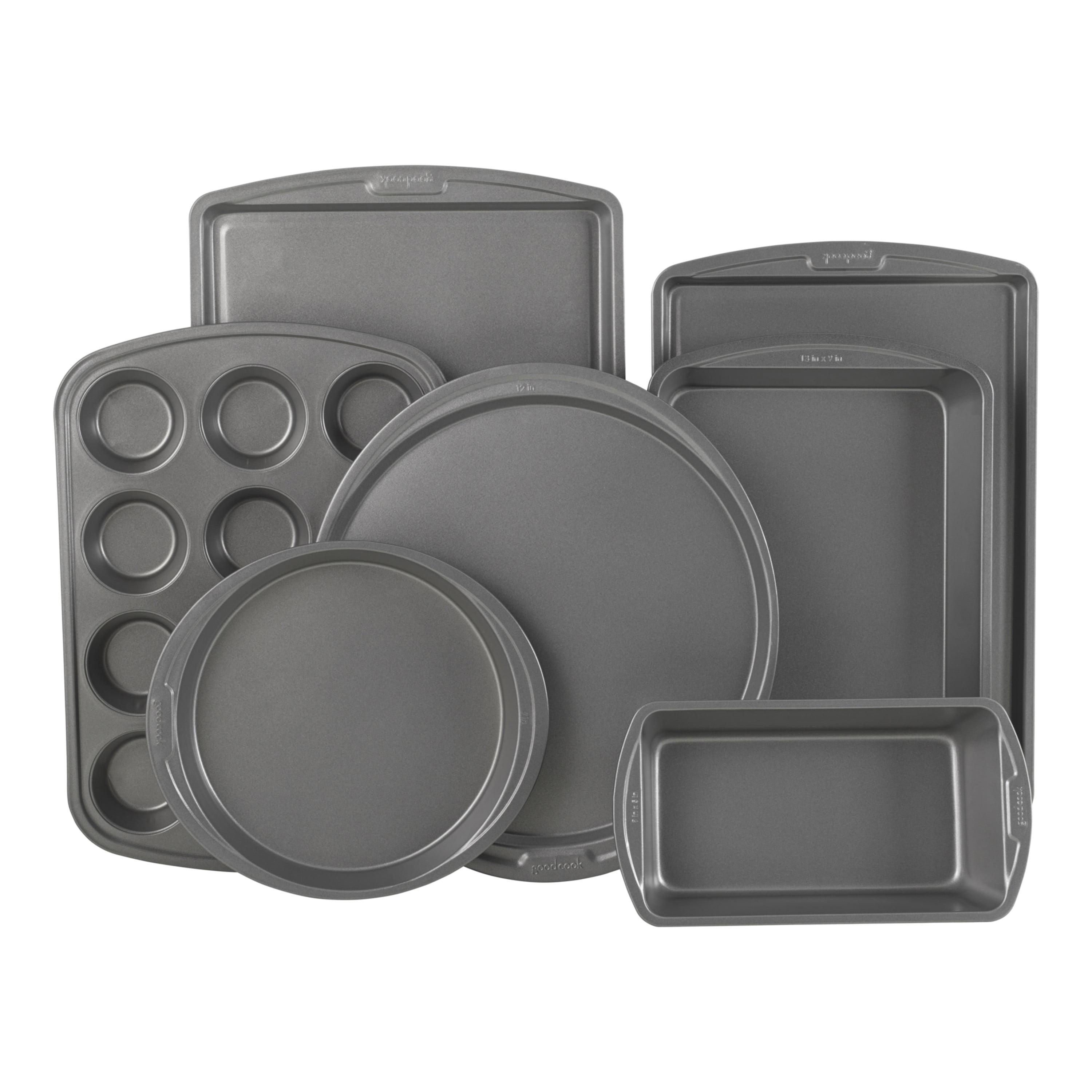 Gray Non-Stick Steel 7-Piece Bakeware Set