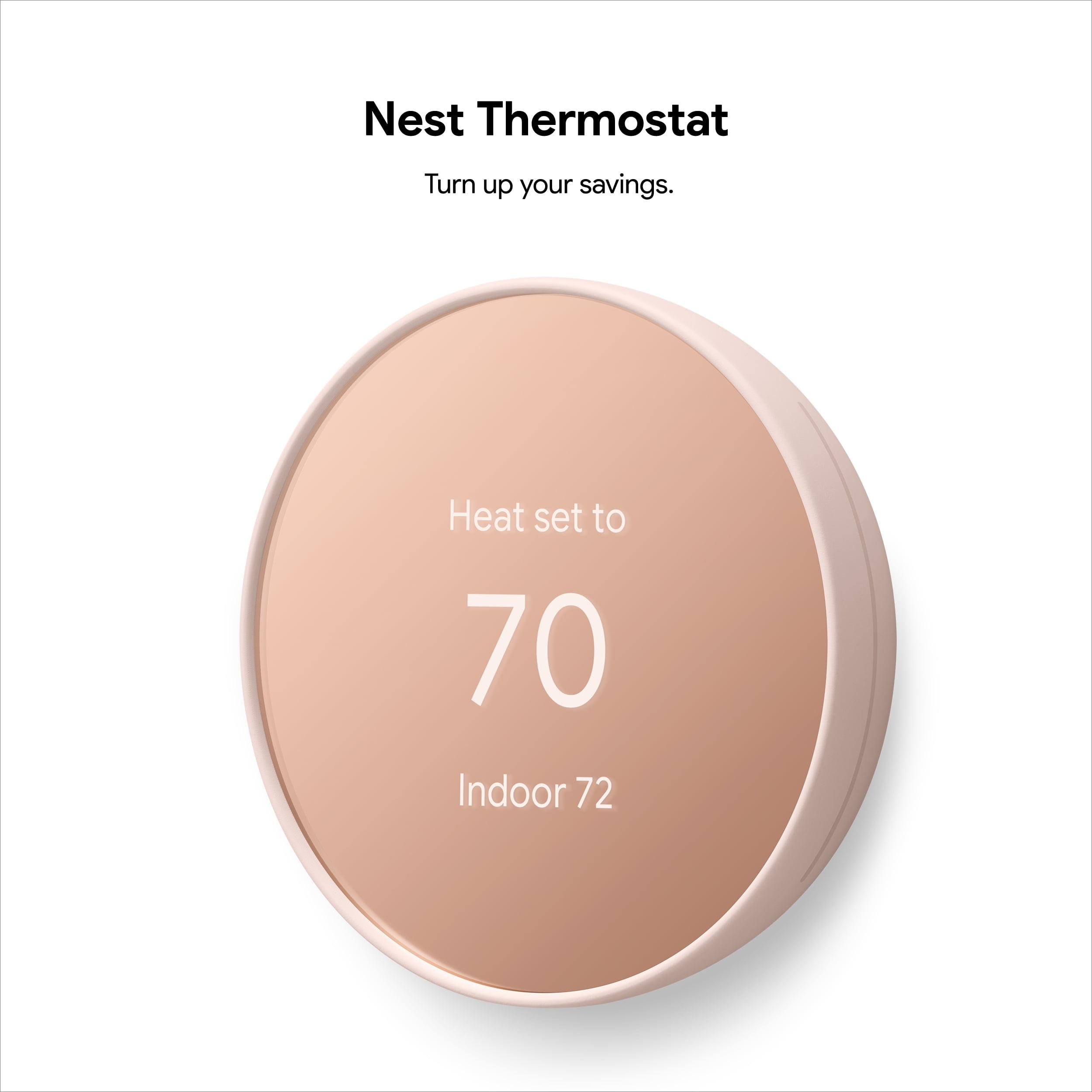 Google Nest Termostato - Termostato Inteligente Programable para el Hogar - Arena