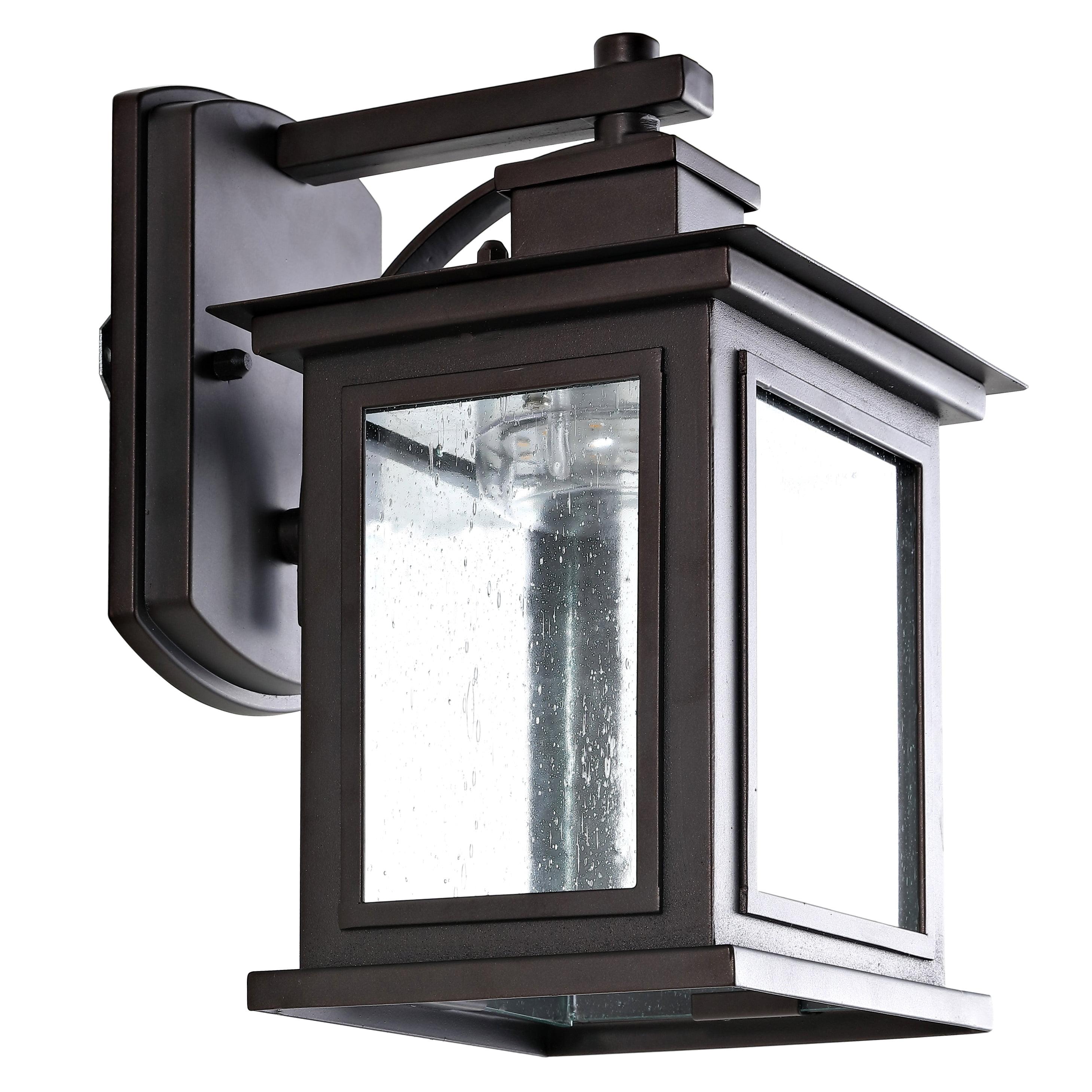 Gorgen Outdoor Wall Lantern - Oil Rubbed Bronze (Black) - Safavieh