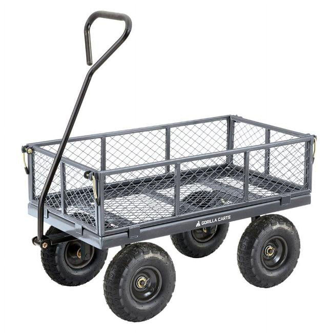 Gorilla Carts Gray Steel 600 lb Utility Wagon