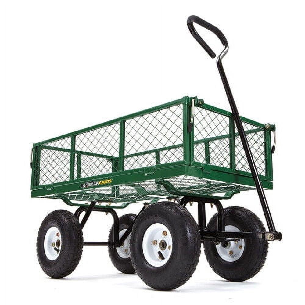 Gorilla Carts GOR400 400-lb. Steel Mesh Garden Cart with 10" Tires