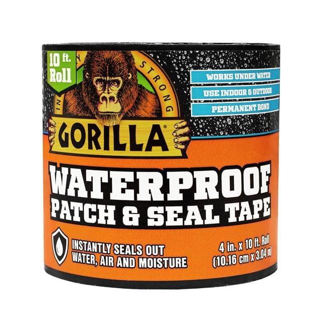 Gorilla 4 in. W X 10 ft. L Black Waterproof Repair Tape