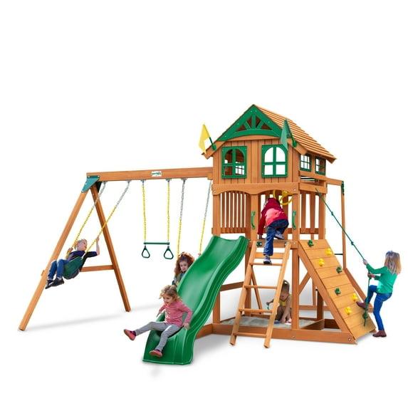 Gorilla Playsets Avalon w/ Wood Roof & Monkey Bars - Professional Installation Available