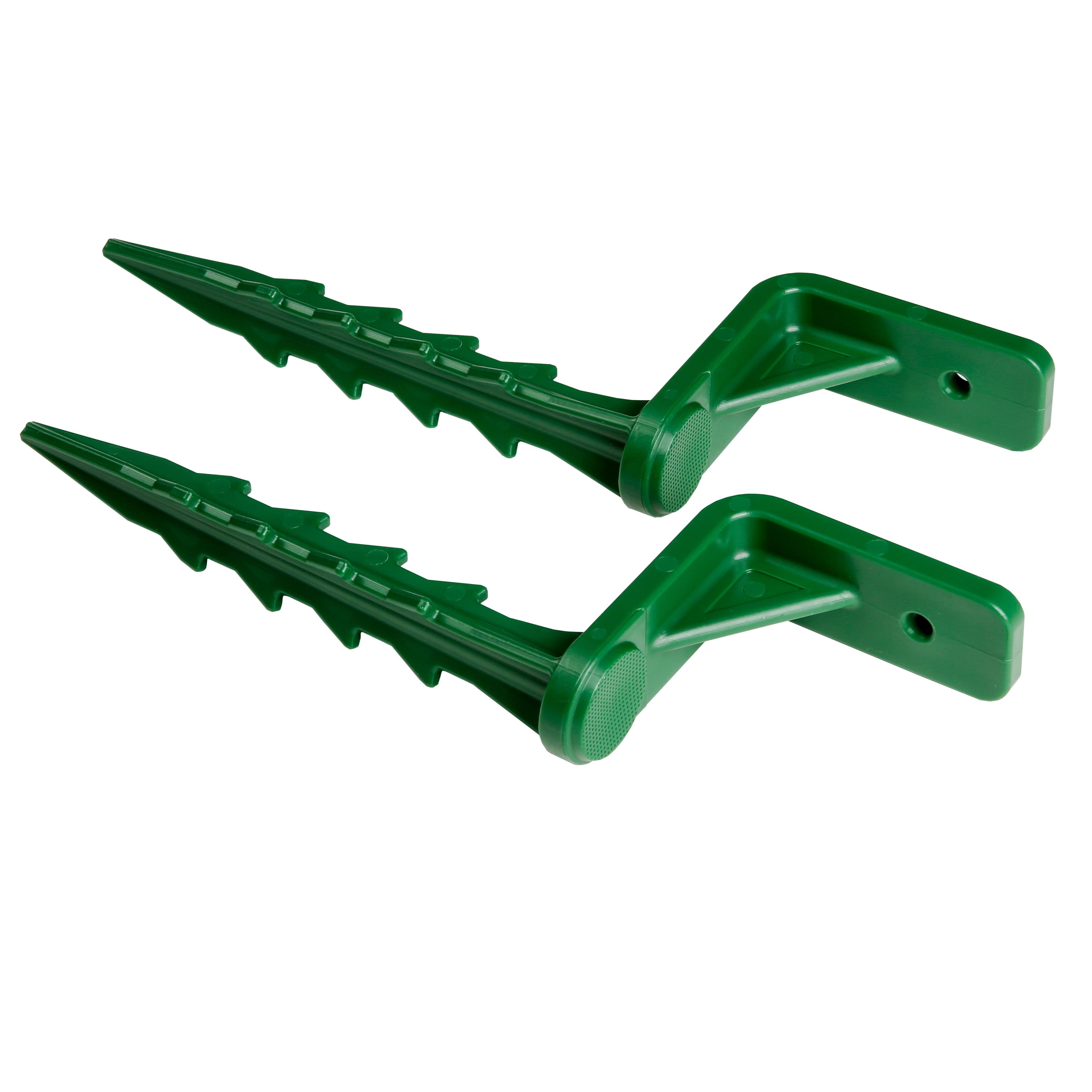 Green Plastic Ground Stakes for Swing Sets, 2-Pack