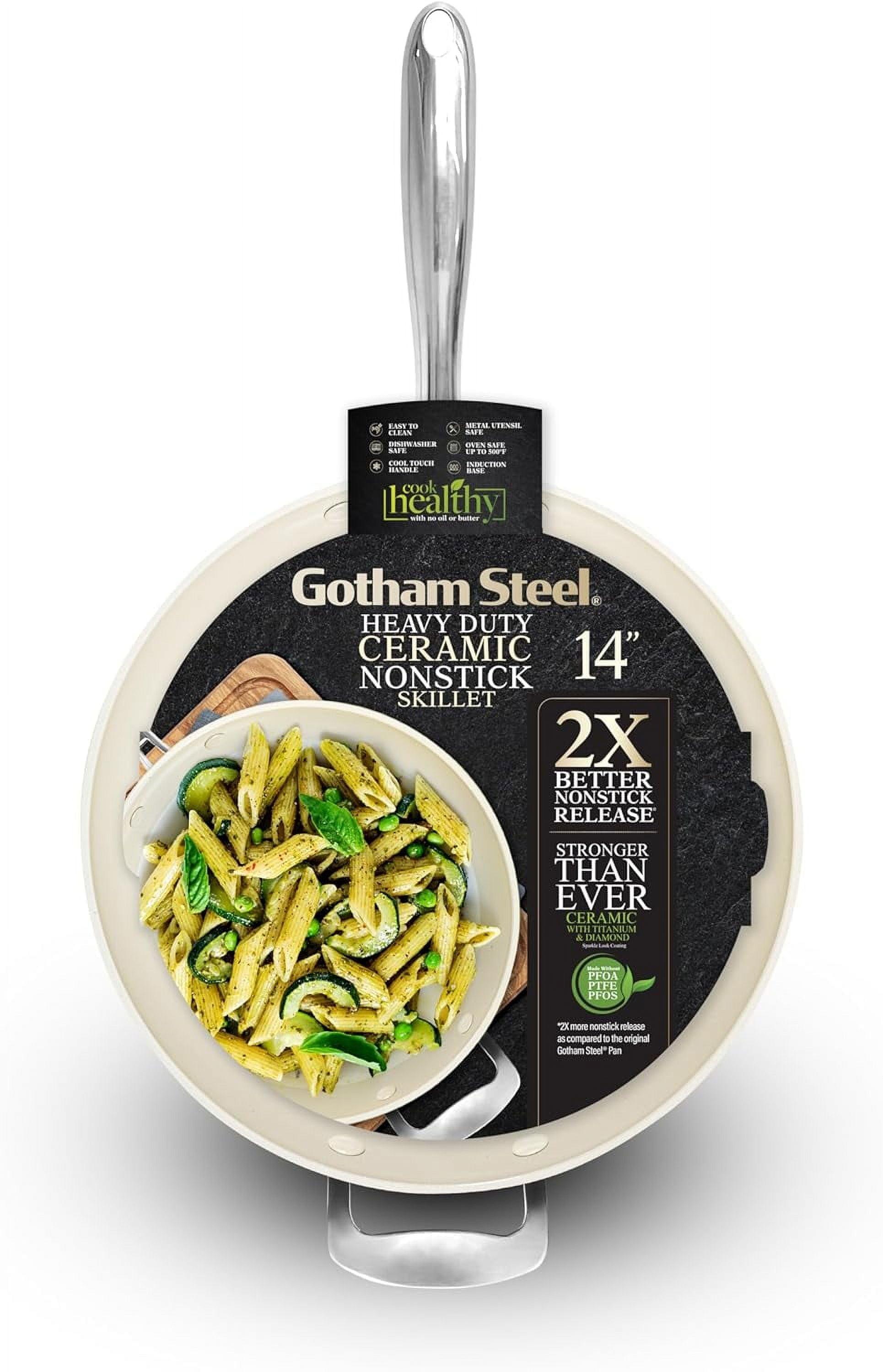 Gotham Steel 14" Heavy Duty Ceramic Nonstick Skillet