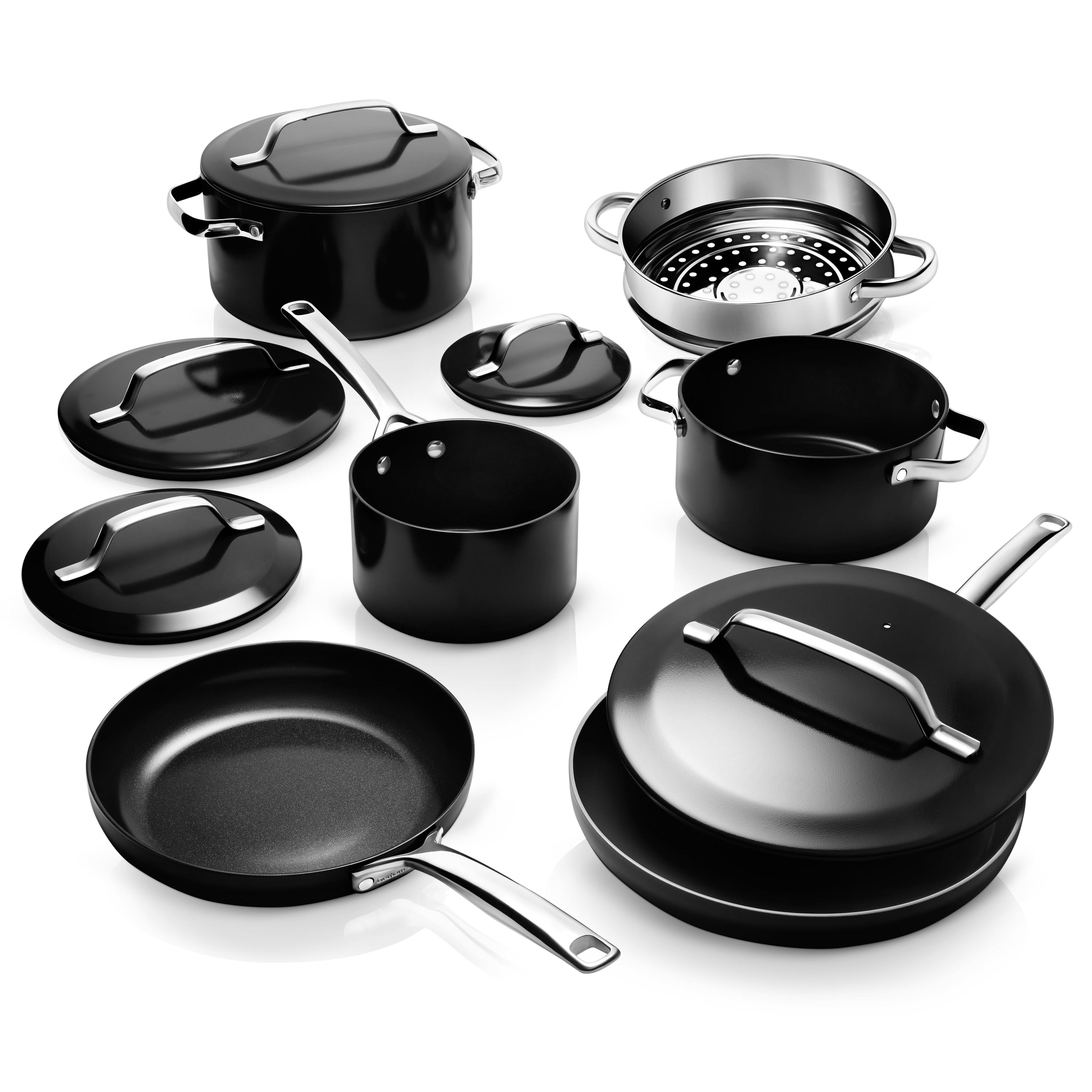 Gotham Steel Gotham Steel Modern Collection 11 Pc Cream Nonstick Cookware Set