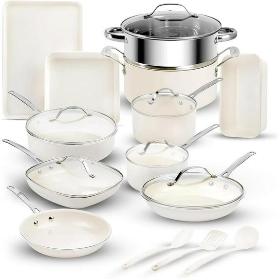 Gotham Steel Gotham Steel Naturals 20 Pc Express Cookware and Bakeware Set with Utensils