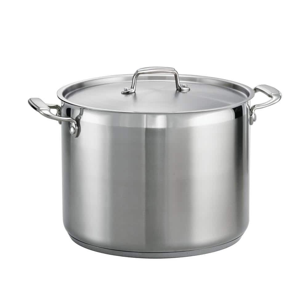 16 Qt Stainless Steel Stock Pot with Lid