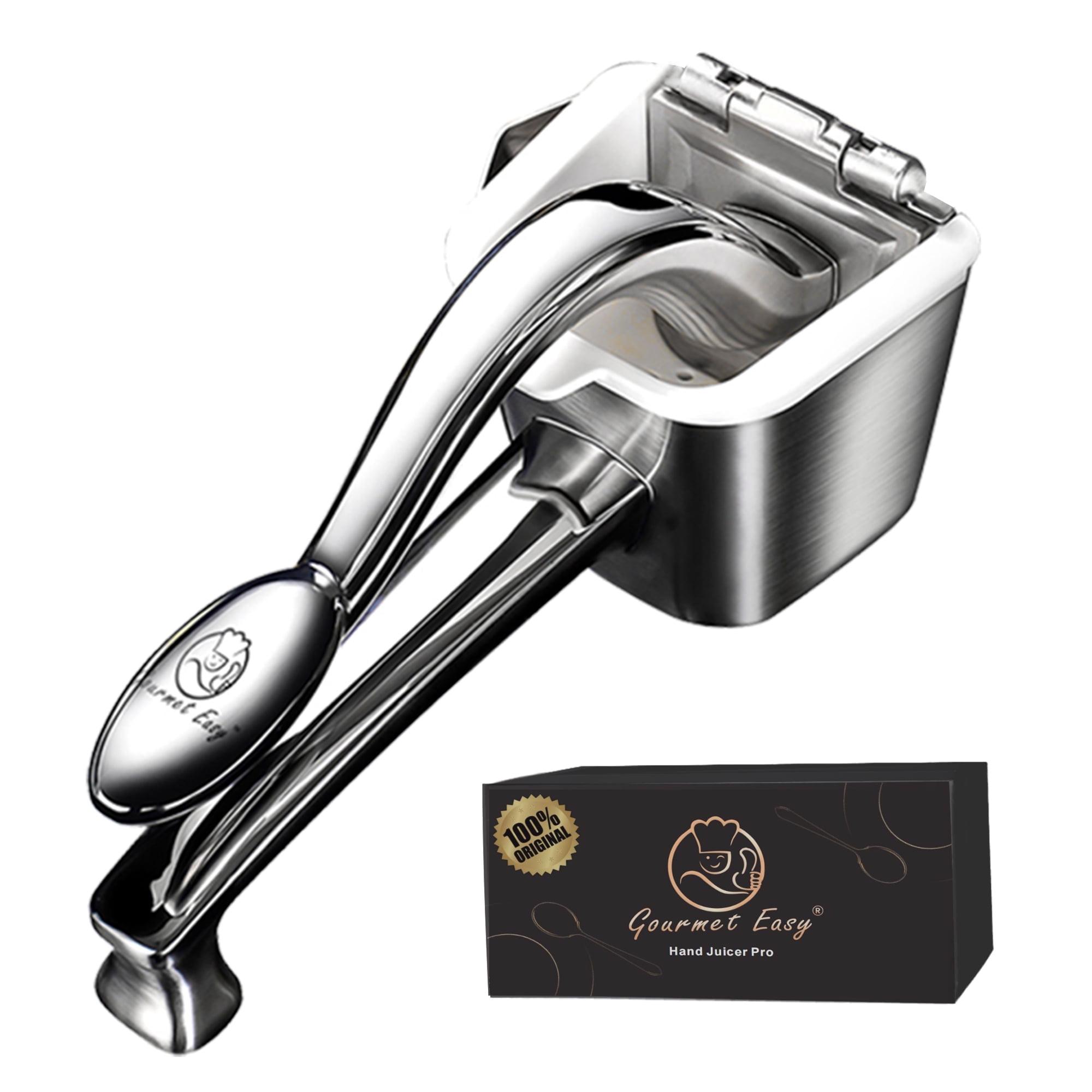 Gourmet Easy - Stainless Steel Lemon Squeezer, Heavy-Duty Orange Juicer, Durable Hand Press Citrus Juicer, Portable Lime Squeezer, Rust-Free, Easy to Clean, Ideal for Kitchen & Bar