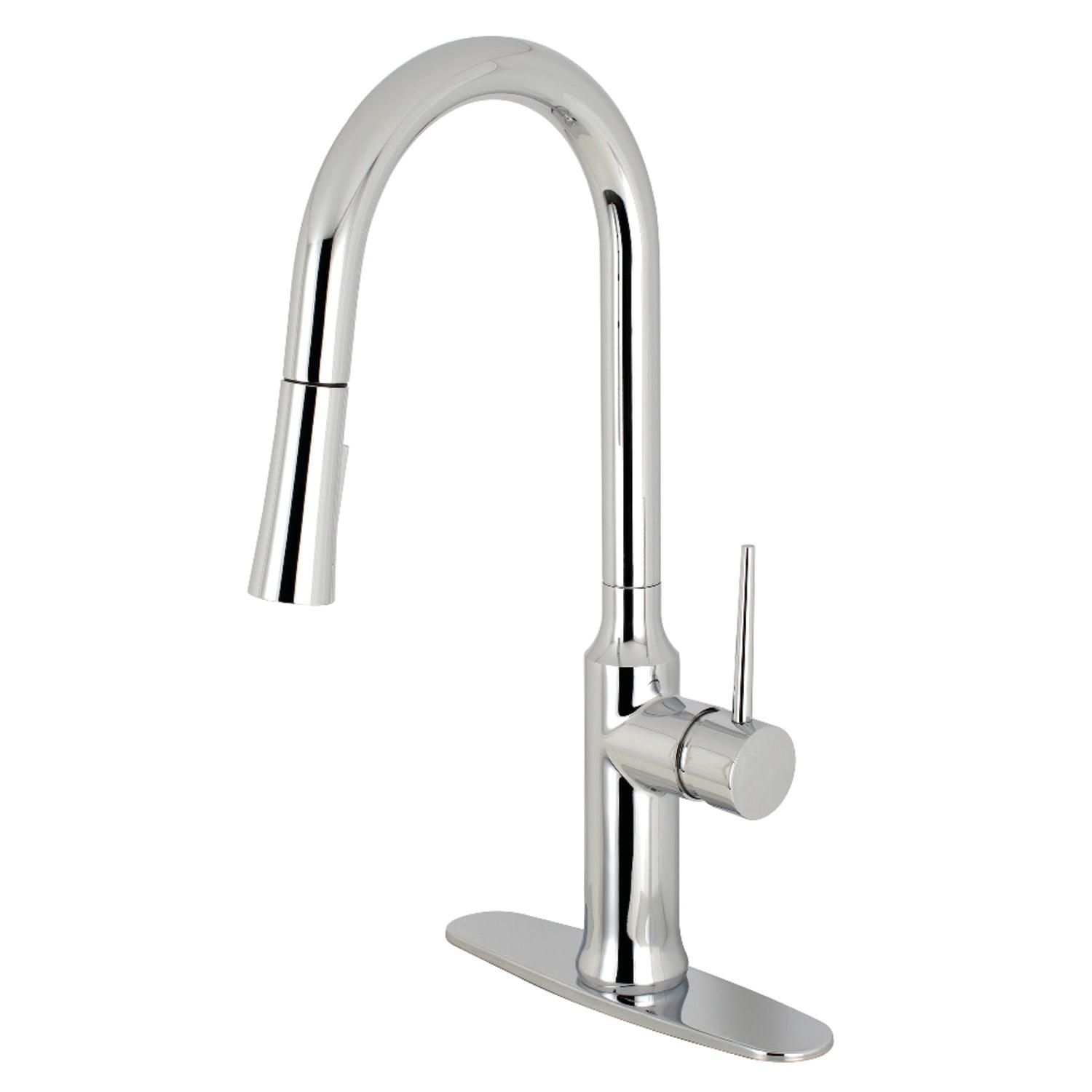 Kingston Brass New York Single-Handle Pull-Down Kitchen Faucet