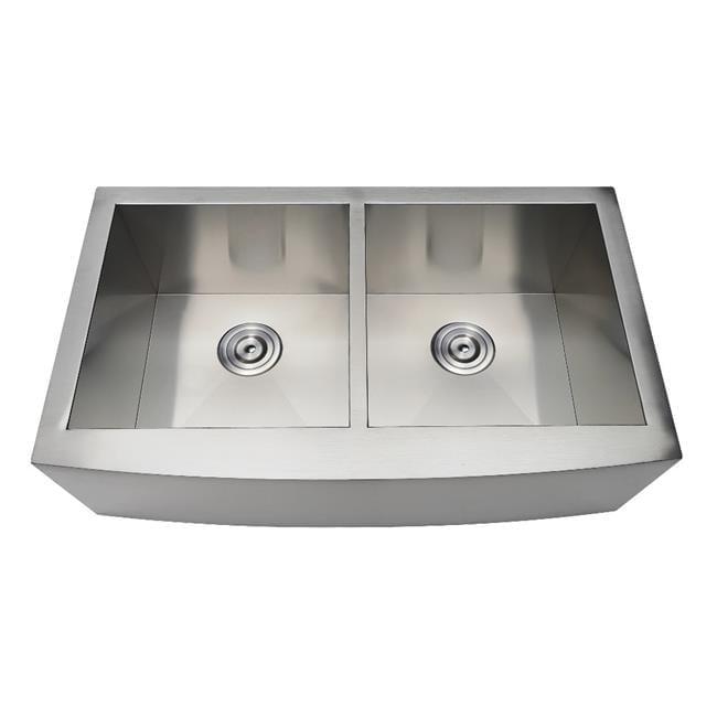 Uptowne 33-Inch Stainless Steel Double Bowl Farmhouse Sink