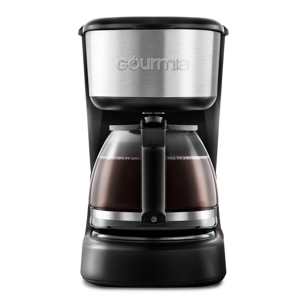 Gourmia 5 Cup One-Touch Switch Coffee Maker with Auto Keep Warm Black: Small Drip Coffee Machine, 700W, Basket Filter