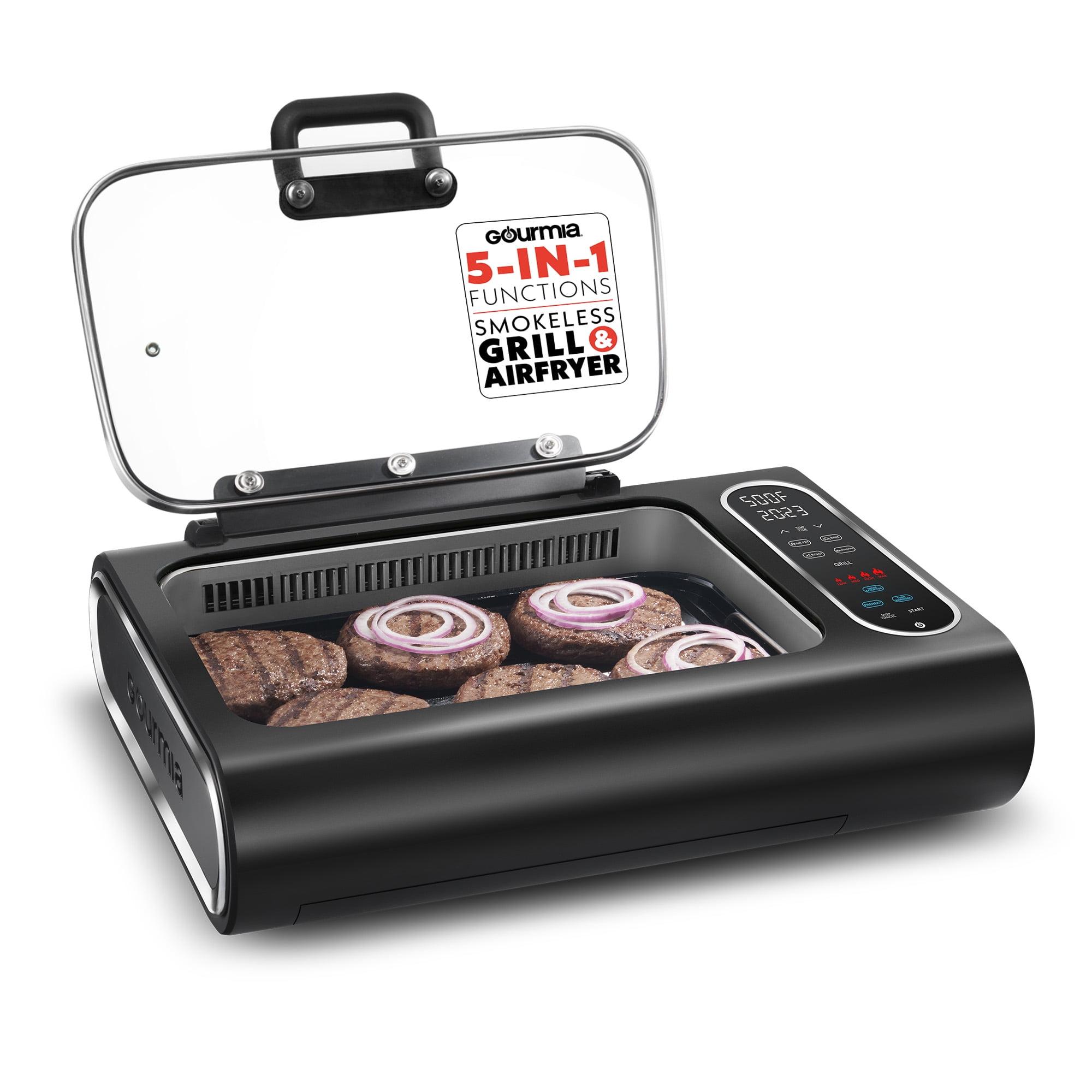 Gourmia Gourmia 6?Qt Smokeless Indoor Grill & Air Fryer FoodStation with Smoke Extracting Technology