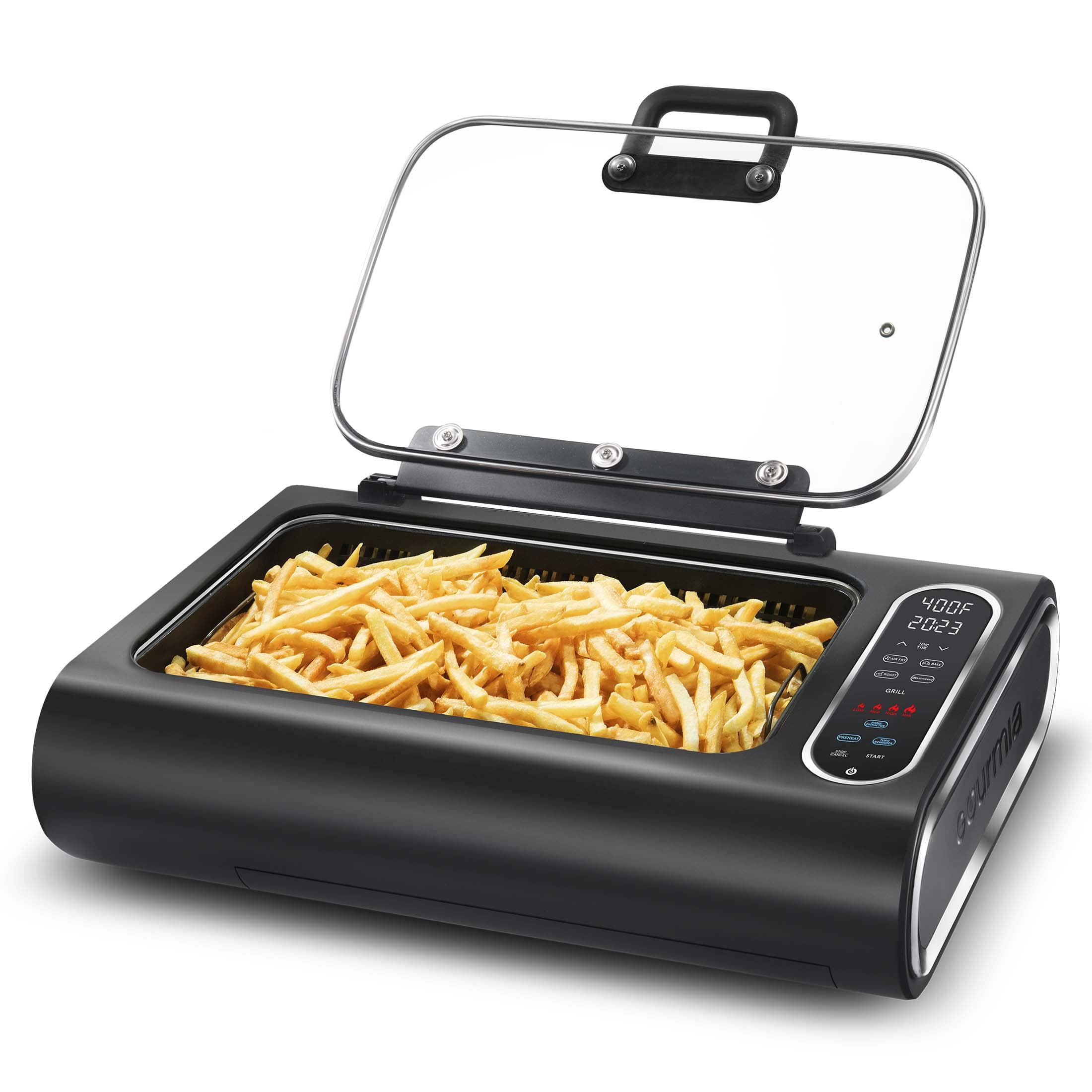 Gourmia Gourmia 6?Qt Smokeless Indoor Grill & Air Fryer FoodStation with Smoke Extracting Technology