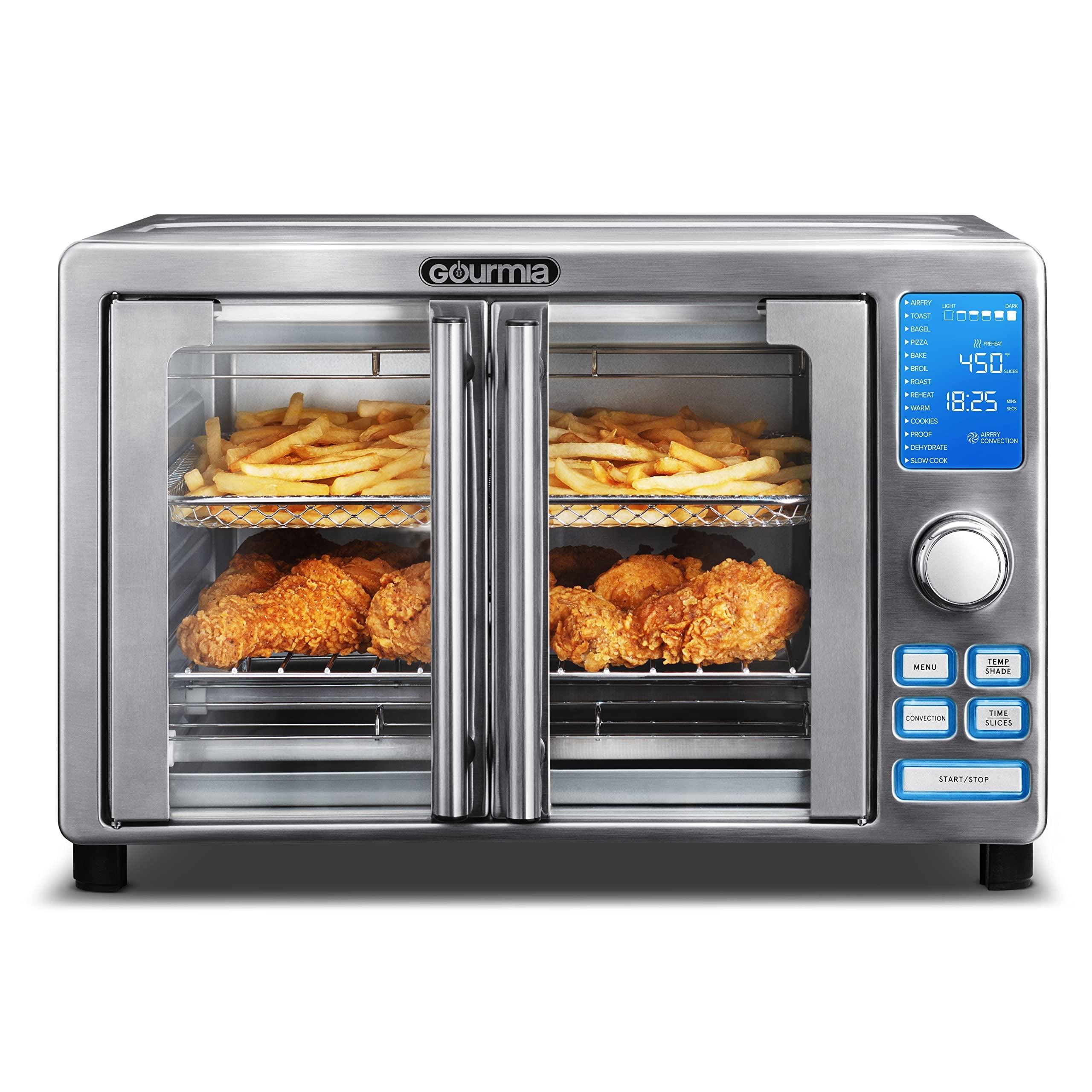 Gourmia Stainless Steel Digital 6-Slice Air Fryer Oven