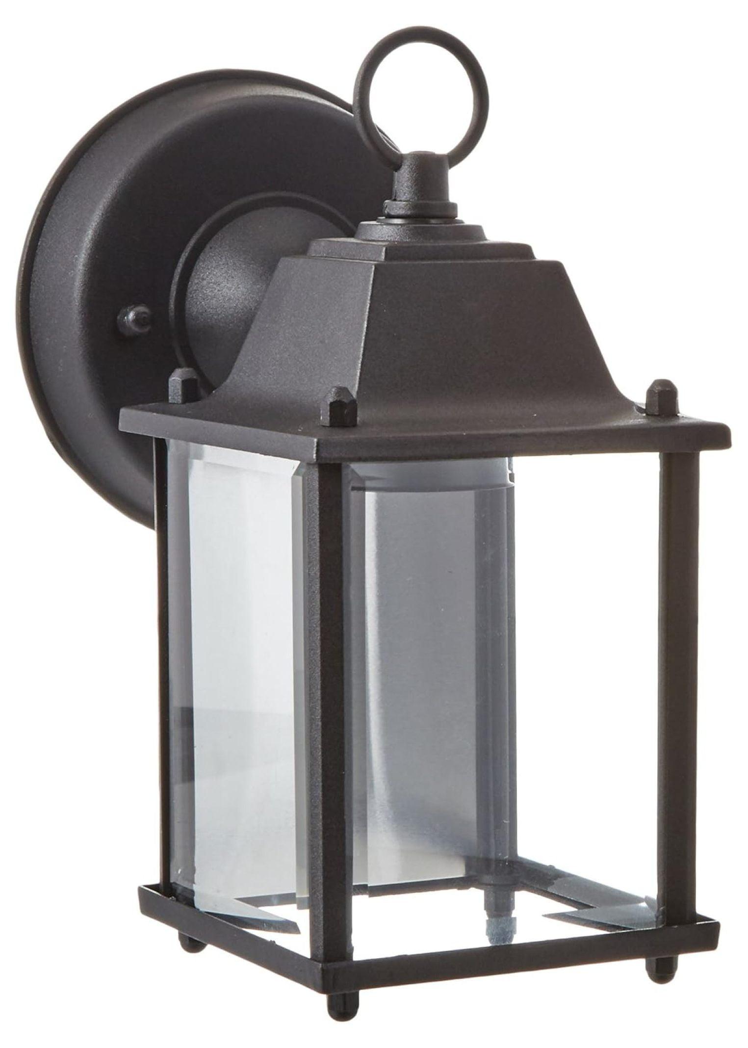 GpLuMy Lighting 40455 BK Traditional One Wall Lantern Outdoor-Post-Lights, Black