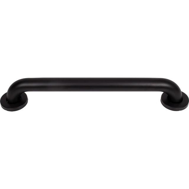 Knurled Grab Bar, 18 Inches, 1-1/2" Diameter, 1-1/2" Wall Clearance, Concealed Screws, Matte Black by Stone Harbor Hardware