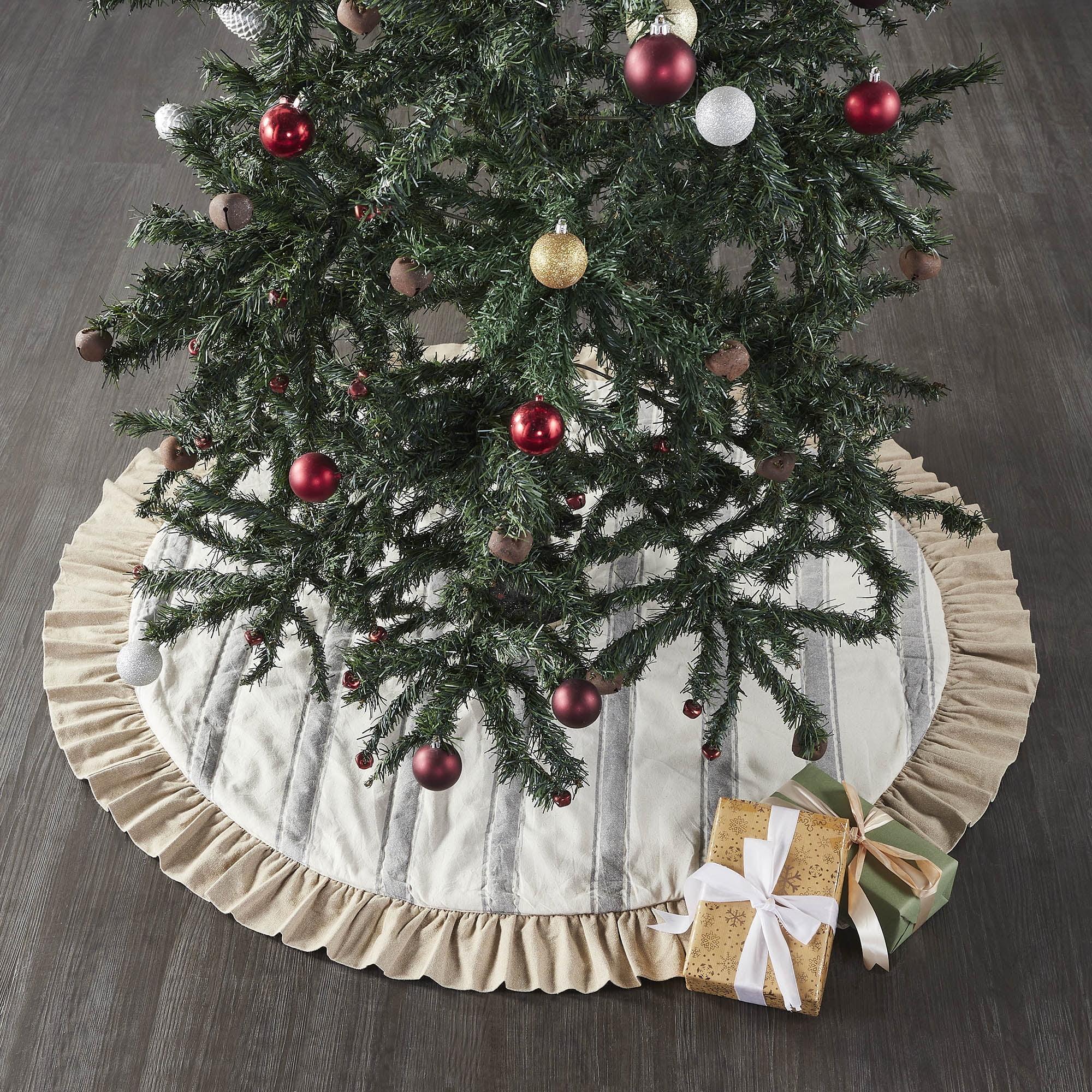 Striped Cotton Tree Skirt