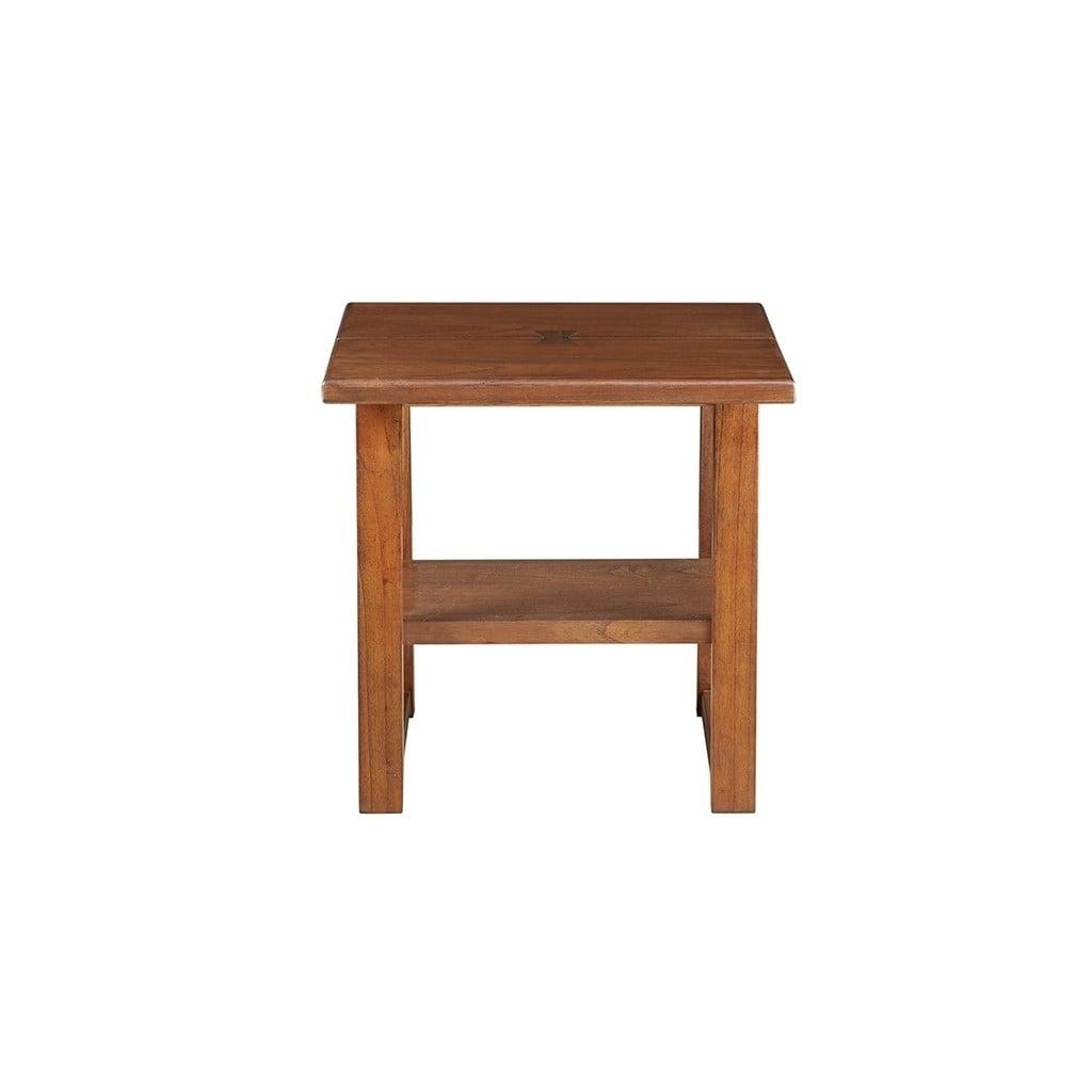 Ashby Classic Chestnut Solid Wood Square Side Table - 22"