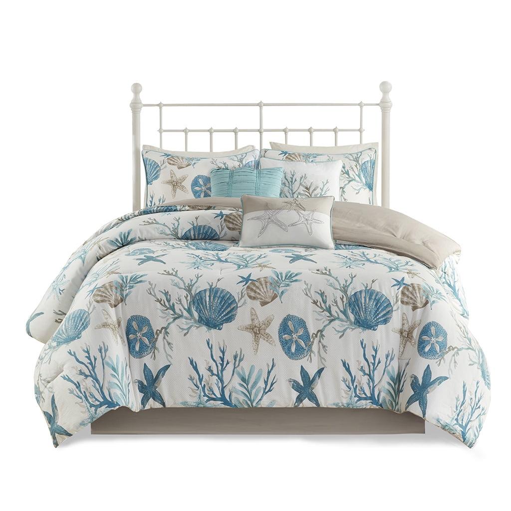 Madison Park Pebble Beach 7 Piece Cotton Sateen Comforter Set
