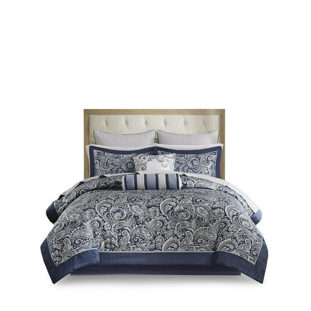 Madison Park Aubrey 12 Piece Comforter Set with Cotton Bed Sheets