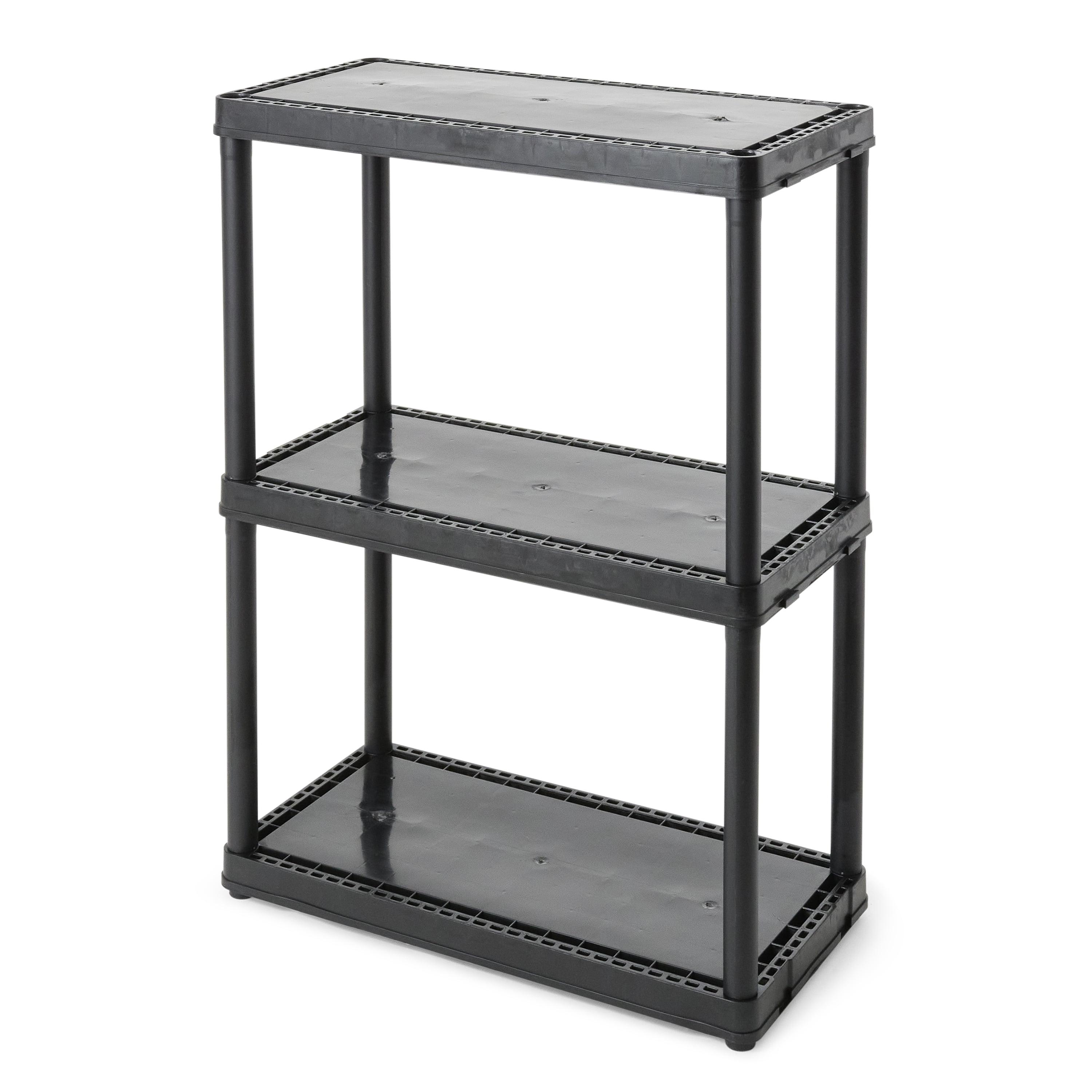 Kids' Playroom 3-Shelf Black Storage Organizer for Toys