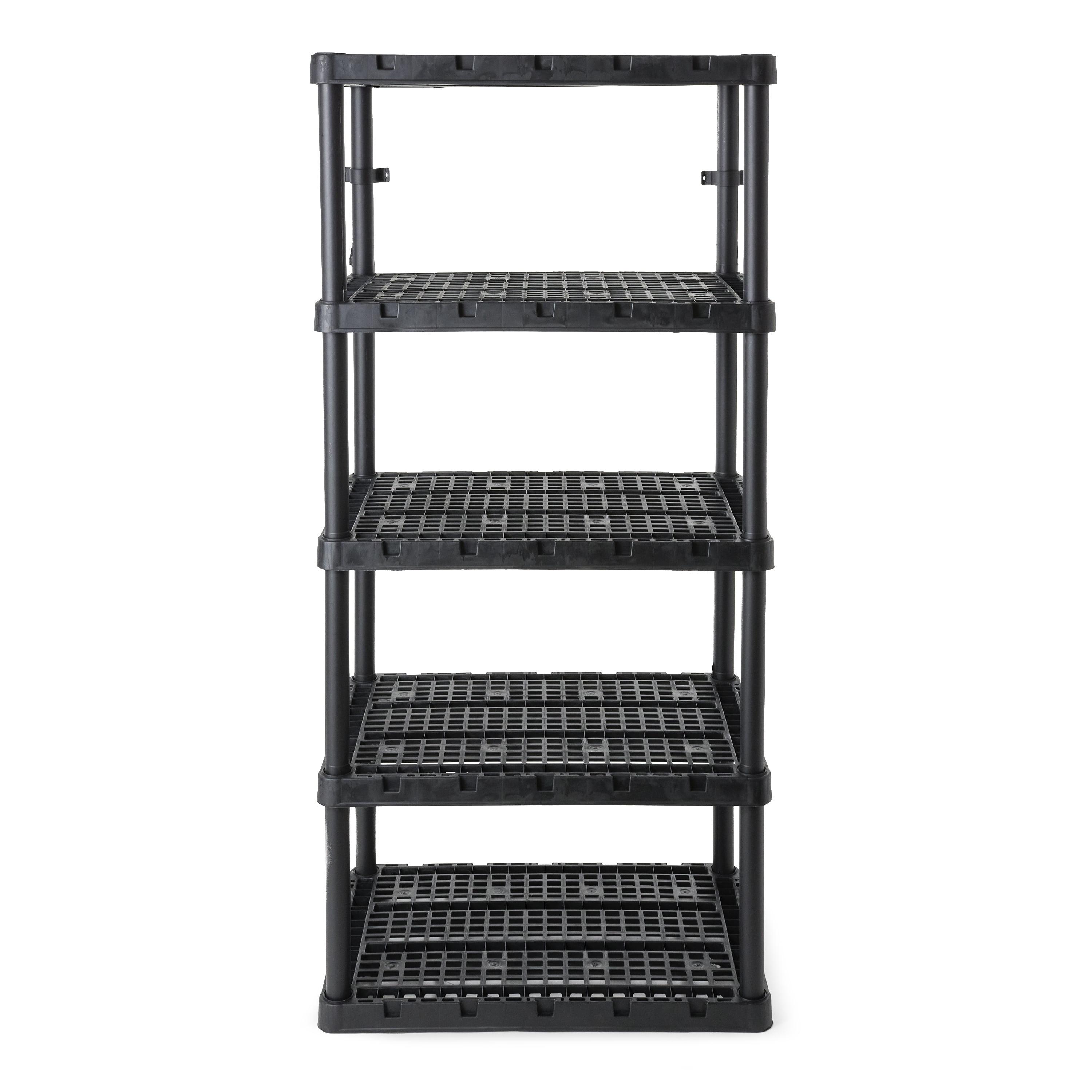 Gracious Living Storage 36'' W Plastic Shelving Unit