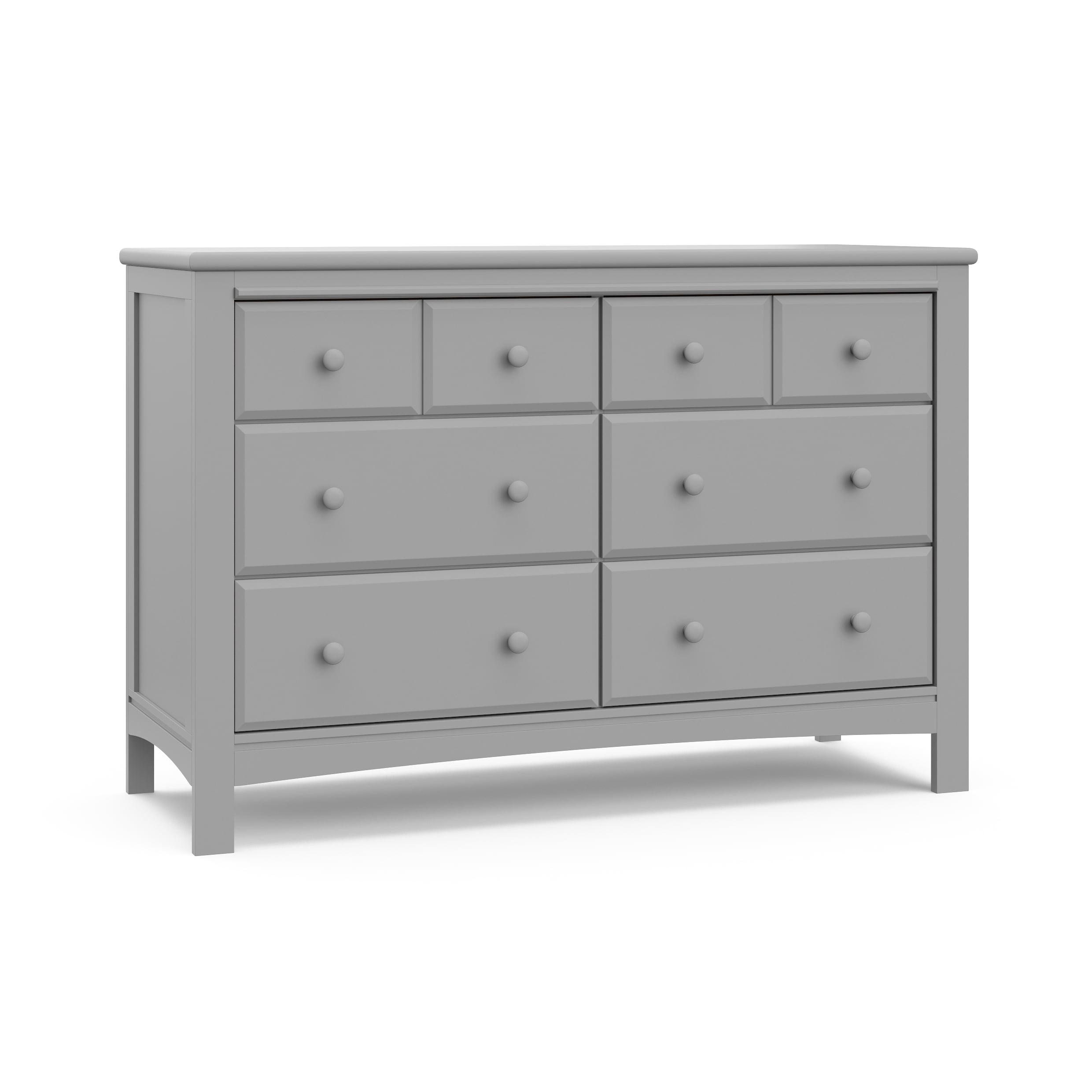 Pebble Gray Double Nursery Dresser with Extra Deep Drawers